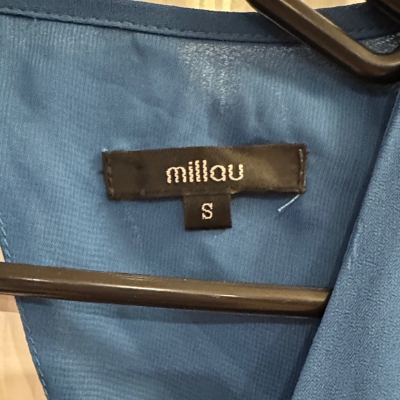 Millau Teal Pleated Dress (size S) - Picture 2 of 3